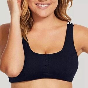 Seafolly Tank Bikini Top | Black | NWOT